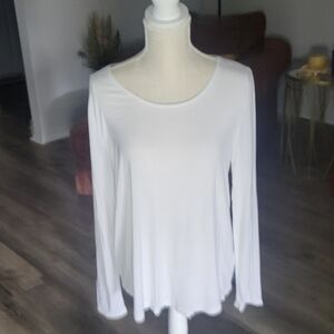 Gap long sleeve white tee Luxe